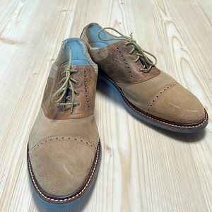Cole Haan Suede & Leather Cap Toe Oxford Shoes